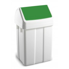 Afvalbak met  swingdeksel 50 Lt -  groen deksel
