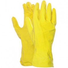 Handschoenen  latex - geel - Large
