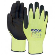 Handschoenen OXXA   X-Grip-Lite geel/zwart waterbestend - L
