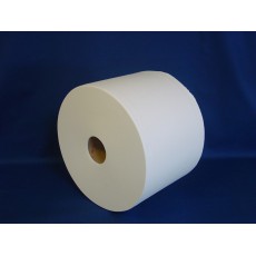 Bobine industrielle Cellulose blanche 2 plis 380mx24cm - colis de 2 rouleaux.
