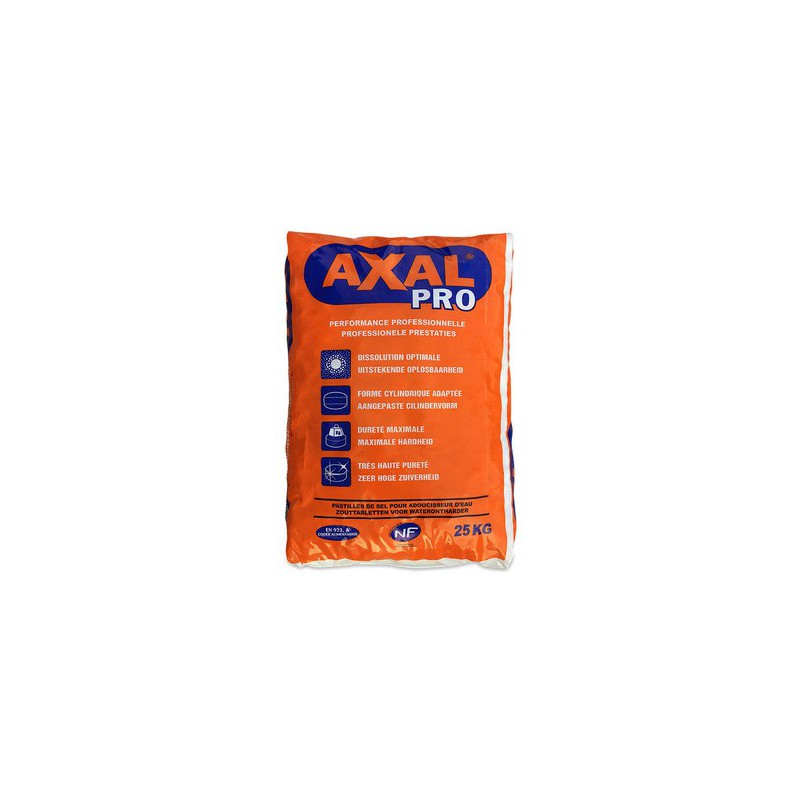 Sel AXAL pastilles sacs de 25 kg.