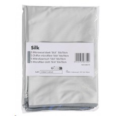 Essuie de cuisine - vitre -  microfibre Silky Gris 50x70 cm - 220gr/m² - 1 pièce