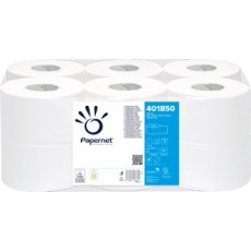 Papier toilette MINI Jumbo - 2 plis cellulose - 12 rouleaux/colis - Ecolabel